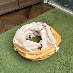 猫トンネル:猫壱（necoichi） キャットトンネルスパイラル 木目柄の画像