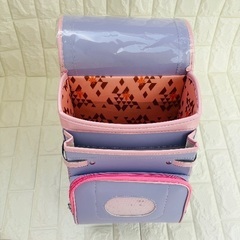 新品❤️ランドセル 女の子 紫 ピンク 刺繍 ハート 可愛いの画像