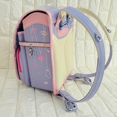 新品❤️ランドセル 女の子 紫 ピンク 刺繍 ハート 可愛いの画像