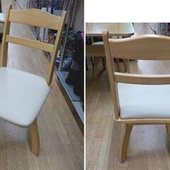 2人掛けダイニングセット テーブル幅70㎝ 回転チェア×2 ナチュラルブラウン ベージュ 食卓セット　西岡店の画像