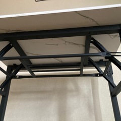 大理石柄デスク　折りたたみの画像