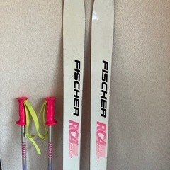 Fischerスキー板160cm+ストックセットの画像