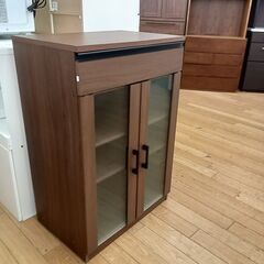 ★リユースのサカイつくば店★TK7423 ニトリ レンジ台 ブラウン H90×D40×W60 クリーニング済みの画像