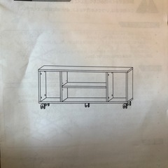 テレビ台（幅90×奥行30×高さ38cm） 無料でお譲りしますの画像