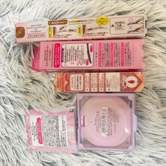 新品未使用　CANMAKEコスメ5点セット　薄型芯アイブロウ 01 ・クイックラッシュカーラー クリアタイプ ・ガラス玉みたいなティントリップ　01 ・マシュマロフィニッシュパウダー MB   モイストプリズムプライマー　の画像