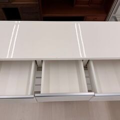 【ドリーム尾浜店】4段チェスト WH 高さ(H)91×幅 (W)119.5× 奥行(D)42(cm)の画像