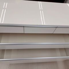 【ドリーム尾浜店】4段チェスト WH 高さ(H)91×幅 (W)119.5× 奥行(D)42(cm)の画像