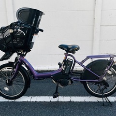 【電動アシスト自転車】新品タイヤ バッテリー　12.3Ah 鍵3個 ヤマハ パスキス　20インチ YAMAHA PAS Kissの画像