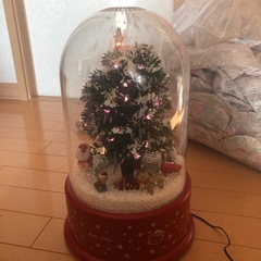 希少品！！ハローキティ 雪降るファイバー クリスマスツリーの画像
