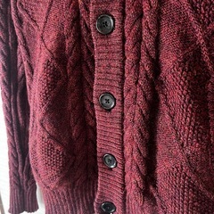 ウール100% ローゲージニットカーディガン ★Sサイズ★の画像