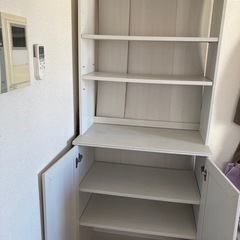 IKEA イケア　キャビネット　棚　白の画像