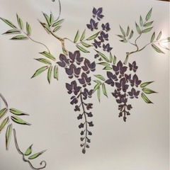 藤の花デザイン皿  2枚セットの画像