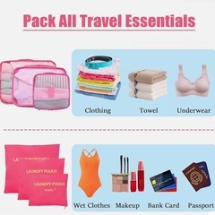 🟡トラベルポーチ6点セットの画像