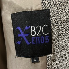 B2C Xenos グレー テーラードジャケット Lの画像