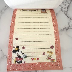 ディズニー メモ帳 ミニー Disney メモ用紙 文房具の画像