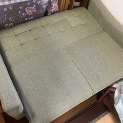 2人掛けソファベッドの画像
