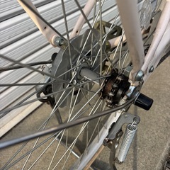 【整備士による点検済み】　☆前後中古タイヤ☆   　24インチ　LEDオートライト Jr.シティーサイクル　防犯登録料込価格︎‼︎の画像