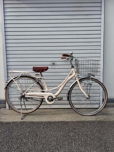 【商談中‼︎】　☆前後中古タイヤ☆   　24インチ　LEDオートライト Jr.シティーサイクル　防犯登録料込価格︎‼︎