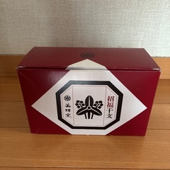 屏風•台•箱付き】陶器　戌　干支置物の画像