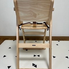 KATOJI カトージ　木製 ハイチェア ベビーチェア  安全ベルト付きの画像