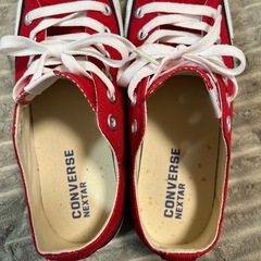 コンバース　24センチ　赤の画像