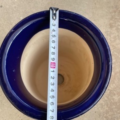 【中古品】陶器の鉢　青2個セットの画像