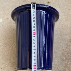 【中古品】陶器の鉢　青2個セットの画像