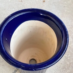 【中古品】陶器の鉢　青2個セットの画像
