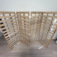 4つ折り桐すのこベッド ダブルサイズ 耐荷重200kg の画像