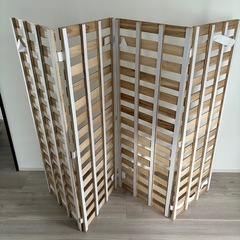 4つ折り桐すのこベッド ダブルサイズ 耐荷重200kg の画像