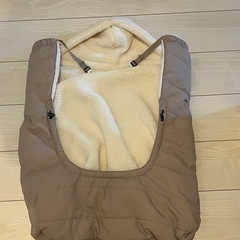 防寒ケープ　抱っこ紐につけられるの画像