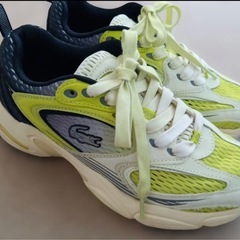 ラコステ　ストーム　ライトイエロー　23.5の画像