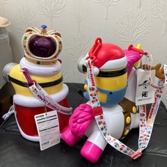 ユニバ ミニオン ポップコーンバケツ 2体セット USJの画像