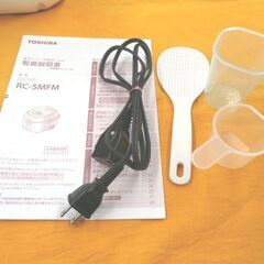 東芝 3合炊き マイコン炊飯ジャー 2022年製 RC-5MFM ジャー炊飯器 ホワイト 炊飯器 TOSHIBA 札幌 西岡店の画像