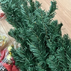 クリスマスツリー　オーナメント&ライト付きの画像