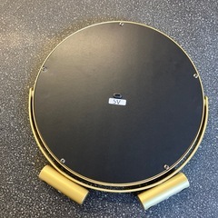 K2511-393 ゴールド仕上げ LED照明付き 円形 卓上ミラー 調色可能 Type-C USBケーブル式 通電確認済み キズ汚れ有りの画像