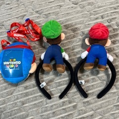 USJマリオ　ルイージ　カチューシャ　マリオ　パスケースの画像