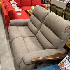 2人掛電動リクライニングソファ｜布張りの画像