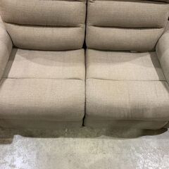 2人掛電動リクライニングソファ｜布張りの画像
