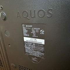 受付終了　ジャンク品　シャープAQUOS液晶テレビ42型　2007年製の画像
