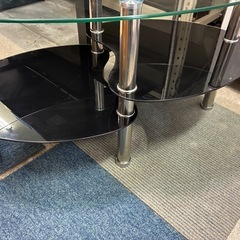 ガラステーブル 中古 おしゃれ テーブル センターテーブル の画像