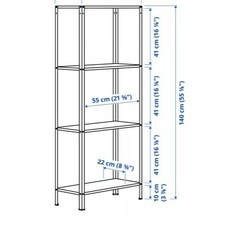 IKEA イケア　シルバーラックの画像