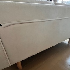 2人掛けソファ コーデュロイソファの画像