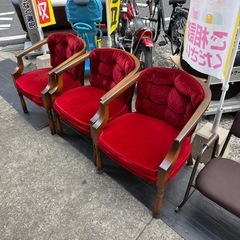 コスガ　アンティーク　レトロ　チェア　三脚の画像