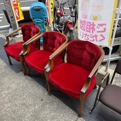 コスガ　アンティーク　レトロ　チェア　三脚の画像