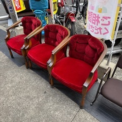 コスガ　アンティーク　レトロ　チェア　三脚の画像