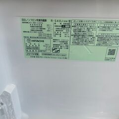 リサイクルショップどりーむ天保山店　No3400 冷蔵庫　日立　大型冷蔵庫　４０１L　2019年製　R-S40Jの画像