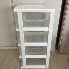 アイリスオーヤマ　4段スリム収納ケースの画像