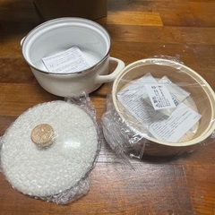 【新品】 せいろ付き ホーロー鍋の画像