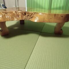 天然木 一枚板 ローテーブル 座卓 木製 テーブル　和風　の画像